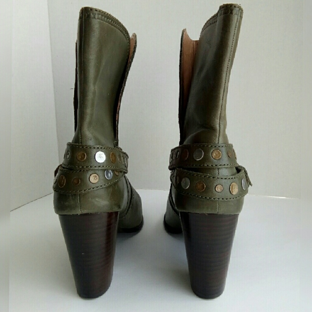 Fossil embellished strap ankle booties - Picture 5 of 8